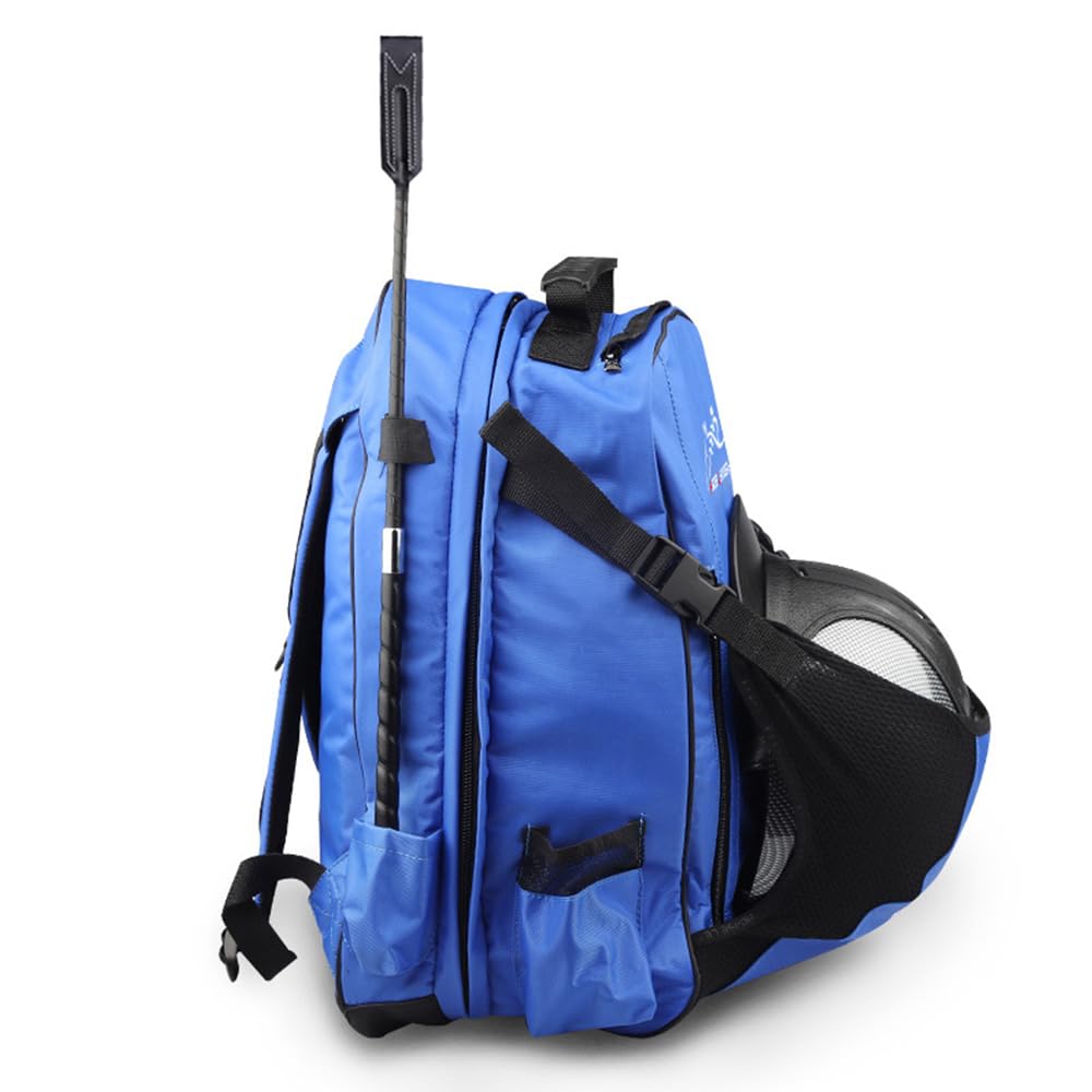 UNISTRENGH Professional Equestrian Backpack - Waterproof Horse Riding Boot & Helmet Bag with Hat Compartment - Unisex English Riding Gear for Trainers & Competitions (Perfect for Horse Shows, Trail Rides & Stable Storage)