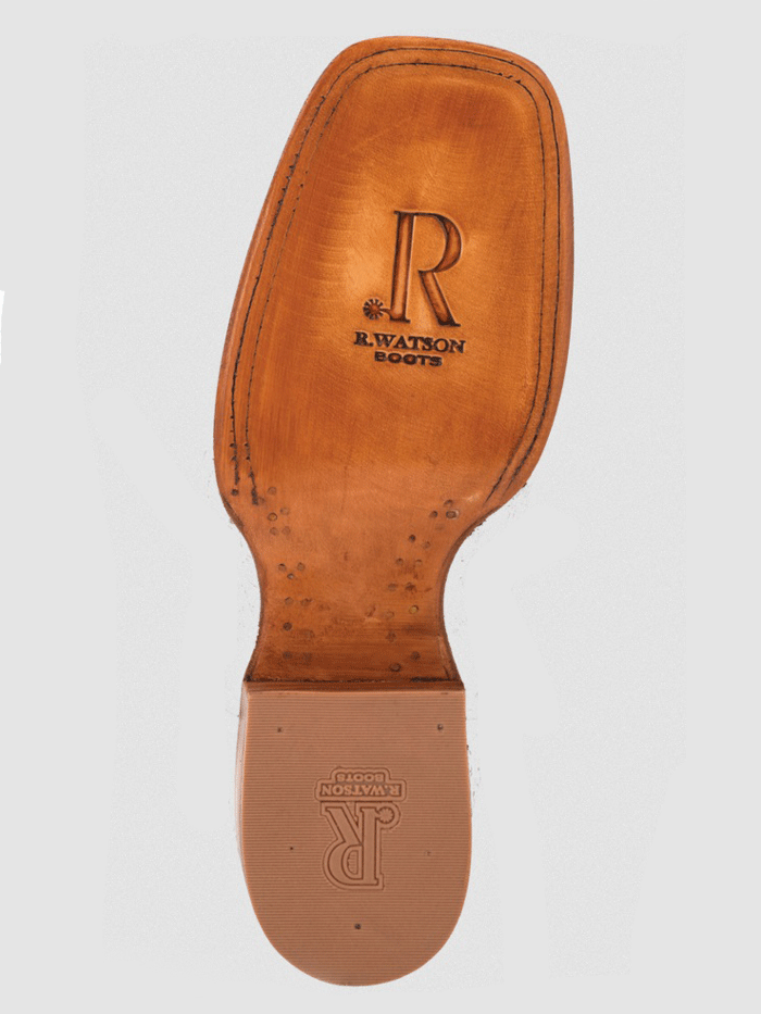 R.Watson RW8020 Genuine Cowhide Western Boots for Men - Walnut Brown - Durable & Comfortable for Riding, Work & Outdoor Activities