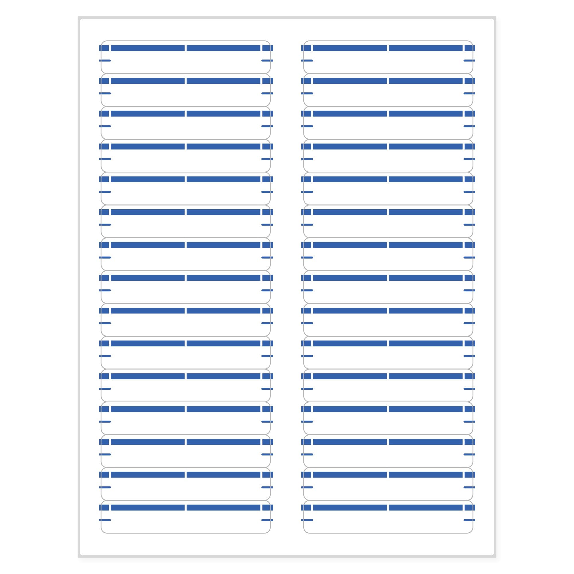 Inkjet & Laser Printer Sheet Labels - Blue, 30 Labels per Sheet (100 Sheets/3000 Labels Total) | Perfect for Office Organization, Shipping & Mailing