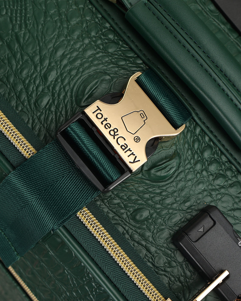 Apollo 2-Piece Luggage Set in Emerald Green - Lightweight Spinner Suitcase for Travel, Business Trips & Vacations | Durable Hardshell Carry-On & Check-In Baggage