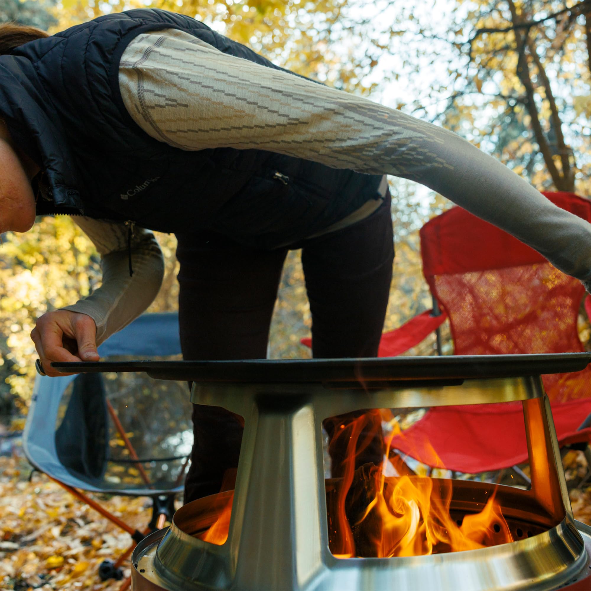 Solo Stove Ranger Griddle with Stainless Steel Hub - 14.25