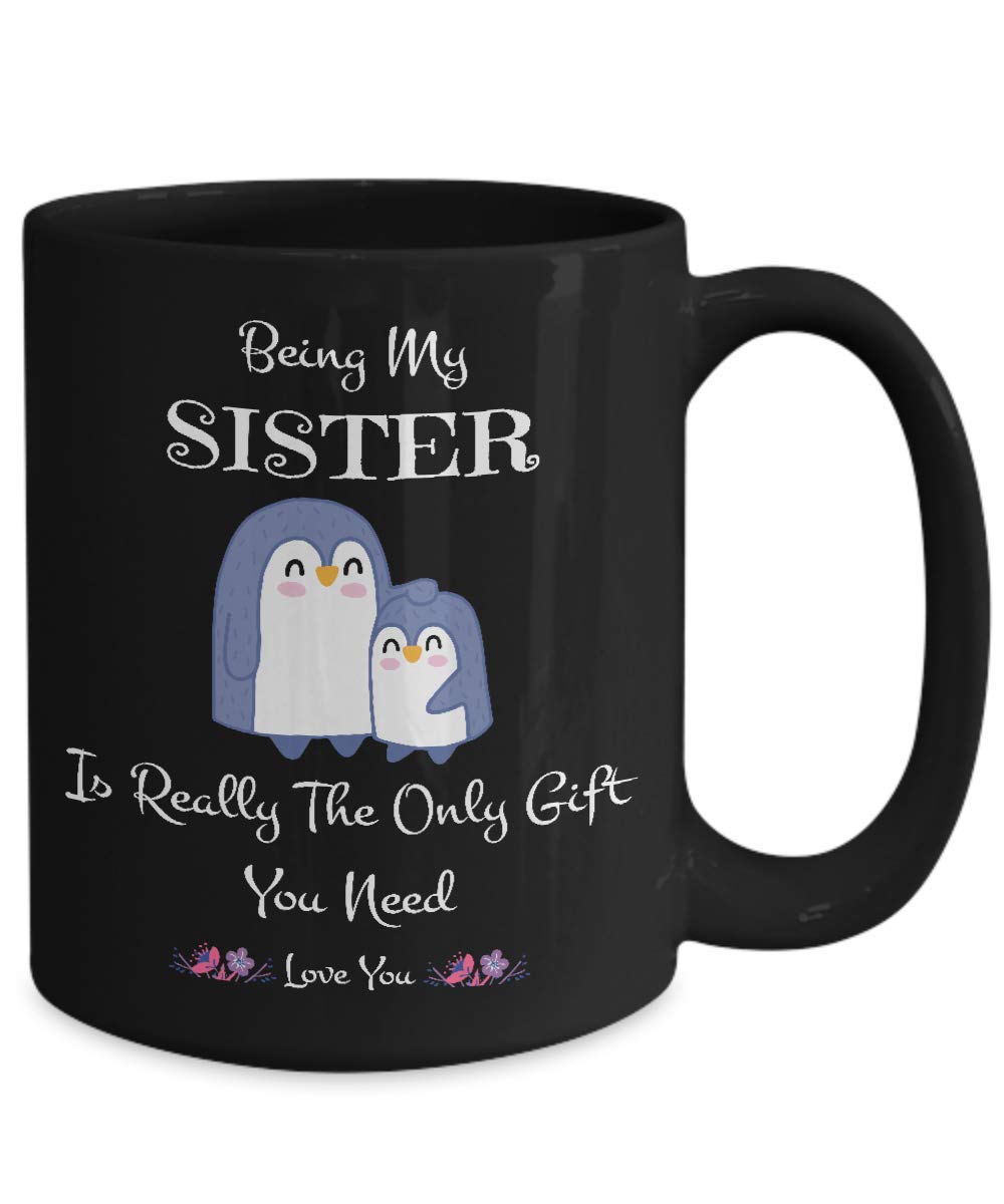 Best Sister Gift Mug - 15oz Coffee Cup for Sisters