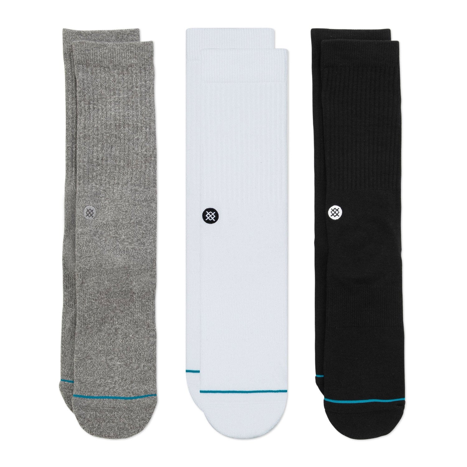 Premium 3-Pack Adult Crew Socks - Comfortable Cotton Blend for Men & Women - Ideal for Work, Sports & Everyday Wear