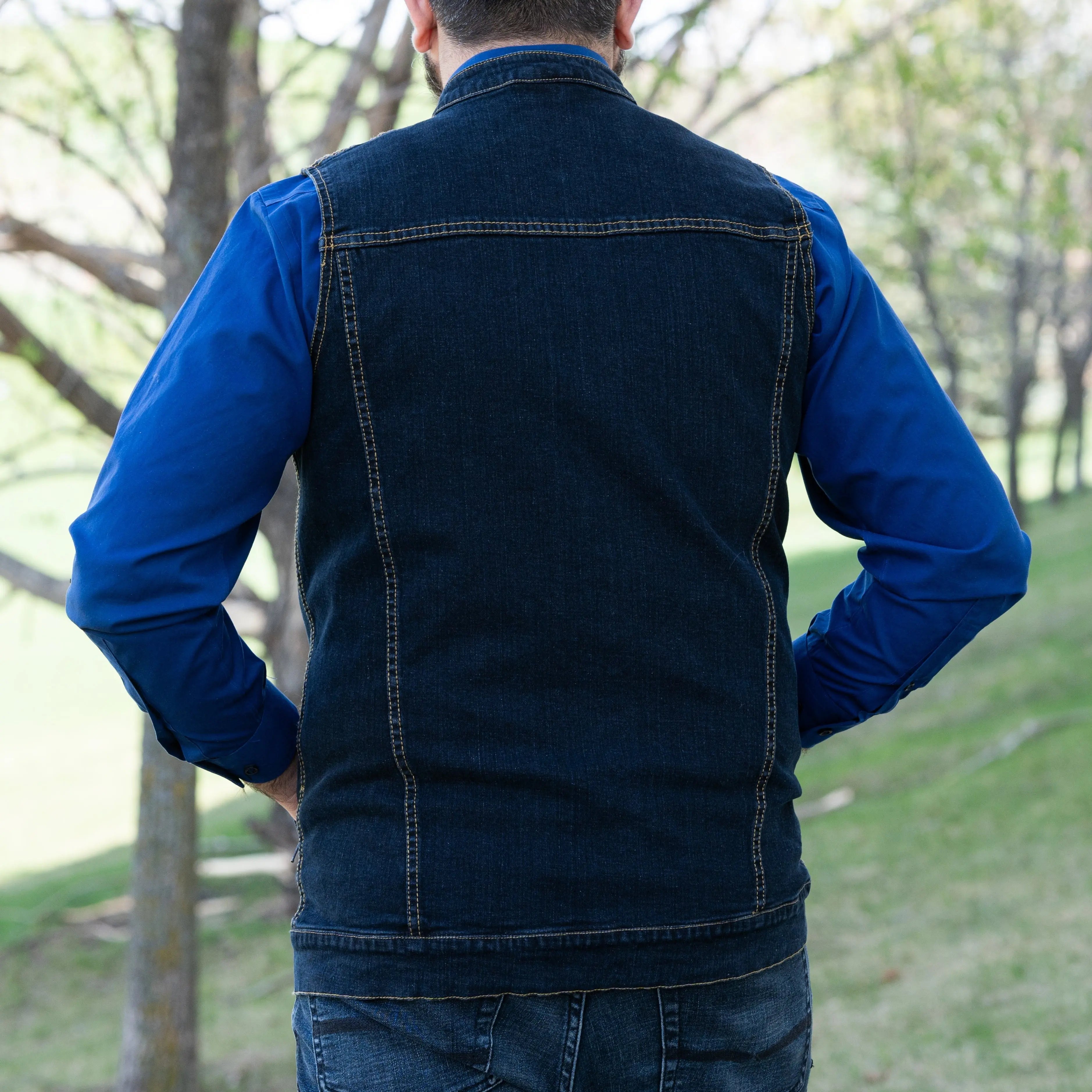 Stylish Denim Hooded Vest for Women & Men - Trendy Layering Piece for Casual Outfits, Streetwear, and Outdoor Adventures