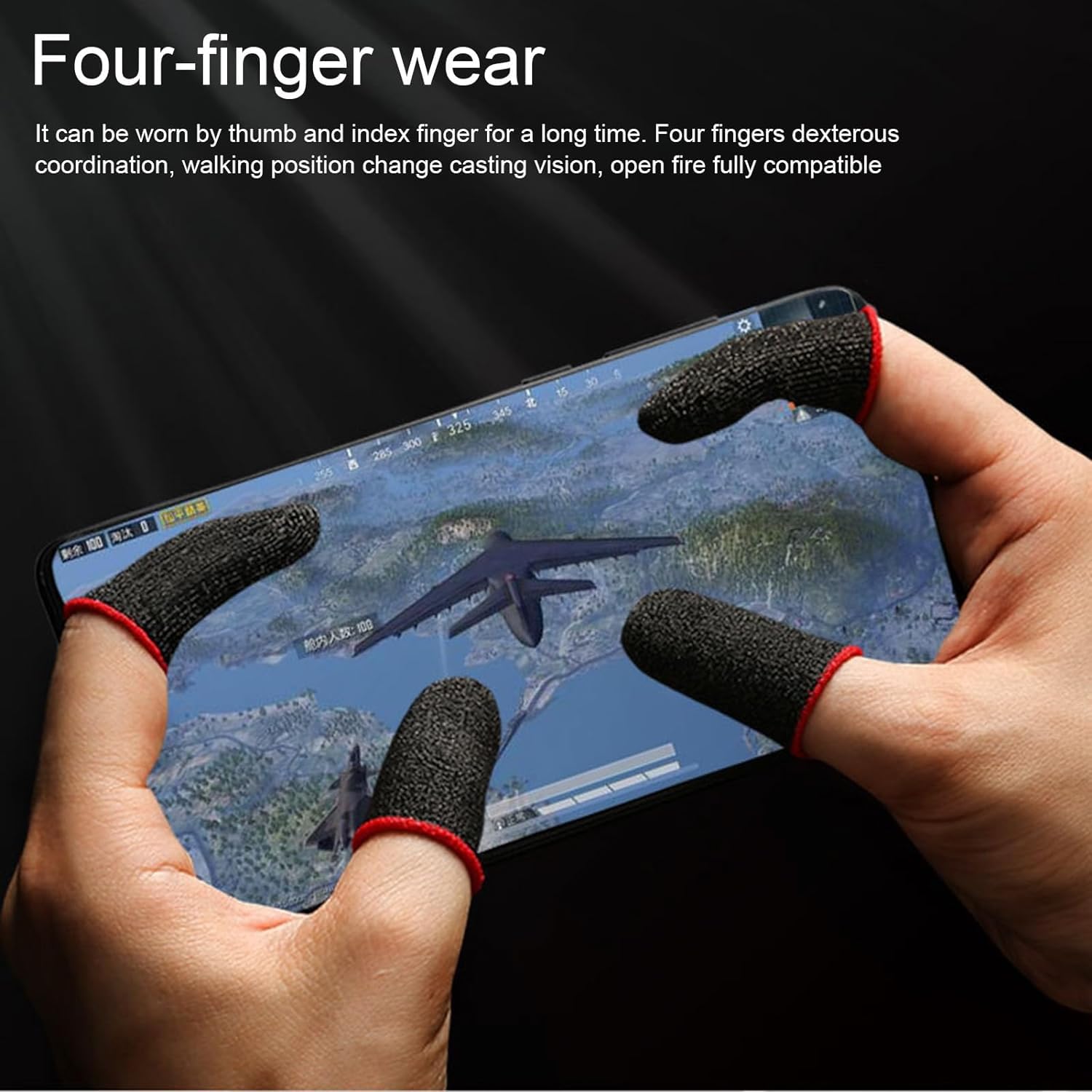 12Pcs Ultra-Thin Gaming Finger Sleeves - Anti-Slip Thumb Protectors for Enhanced Mobile Gaming Precision | Perfect for PUBG, Call of Duty & Fortnite on Smartphones