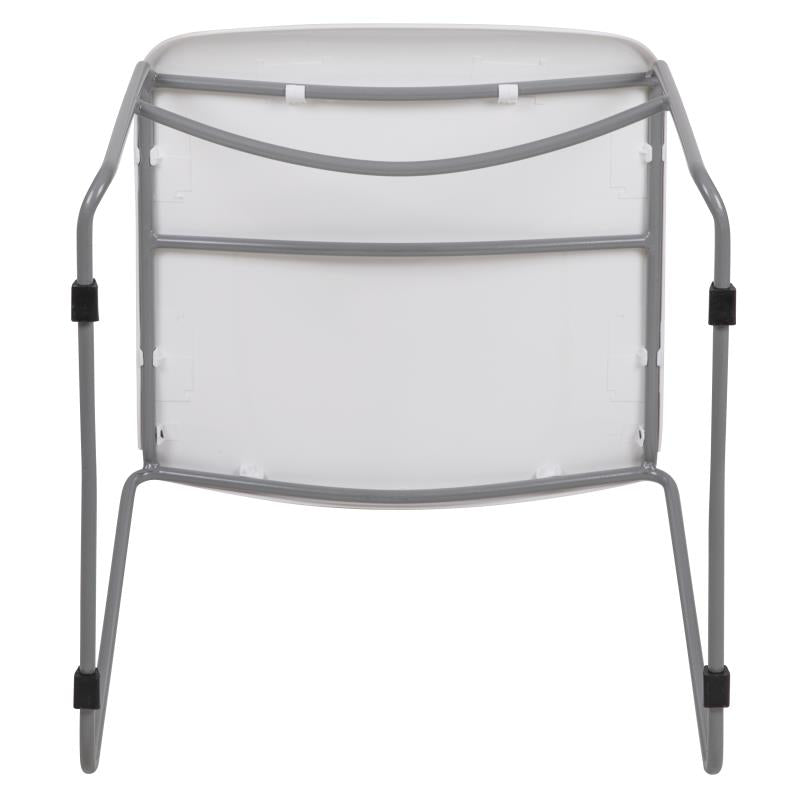 FLASH HERCULES Series 880 lb Capacity Burgundy Stackable Chairs - Ultra Compact Folding Chairs with Black Powder Coated Metal Frame - Perfect for Events, Weddings, Banquets & Home Use