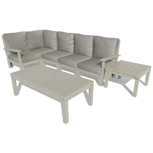 Luxury 7-Piece Deep Seating Sectional Sofa Set with Coffee Table & Side Table - Perfect for Living Room, Family Room & Outdoor Patio Furniture