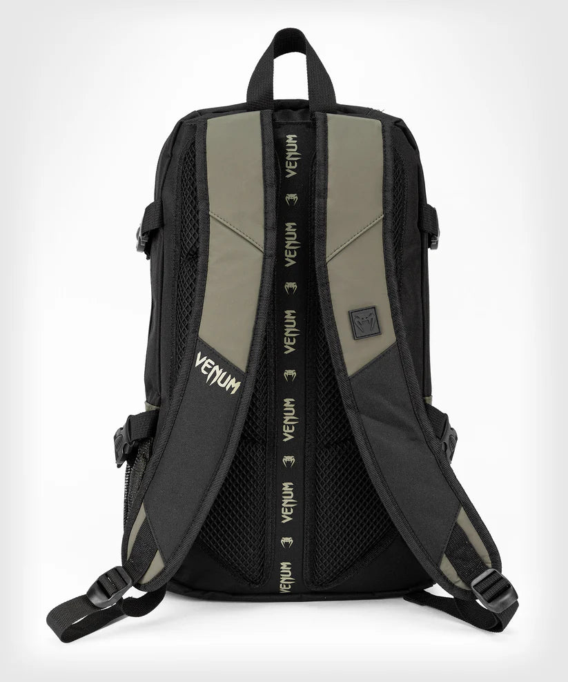 VENUM Challenger Pro Evo MMA Backpack - Durable Black & Green Gym Bag for Fighters & Athletes - Perfect for Training, Travel & Competition Gear Storage