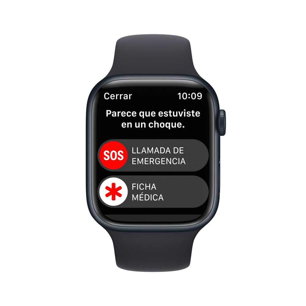Apple Watch Series 8 (GPS + Cellular) 45mm Midnight Aluminum Case with Midnight Sport Band - Perfect for Fitness Tracking, Calls & Notifications on the Go