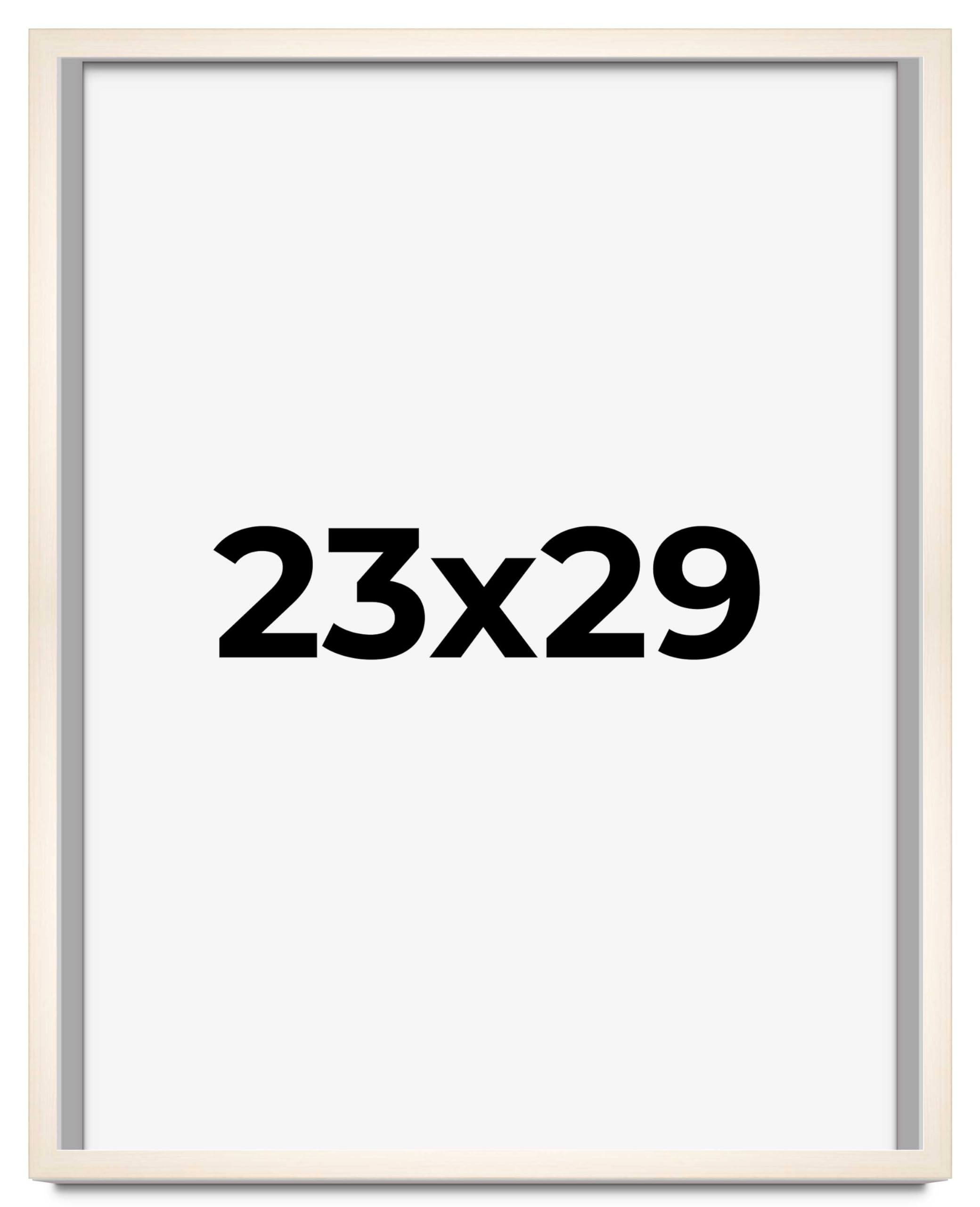 CountryArtHouse 23x29 Inch Whitewashed Solid Wood Picture Frame - 0.8125 Inch Moulding Width with UV Acrylic Plexiglass, Acid-Free Foam Backing & Hanging Hardware | Perfect for Wall Art, Family Photos & Home Decor