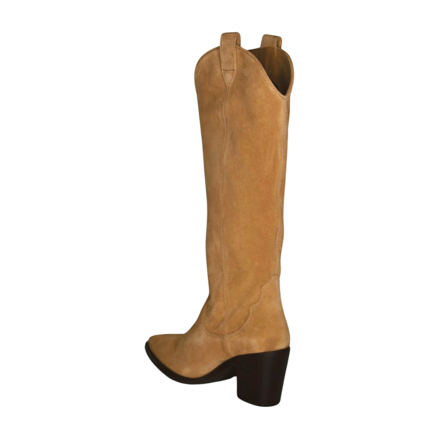 Unisa Women's Camel Suede Western Boots - Comfortable Cowboy Ankle Booties for Country Dancing & Casual Wear