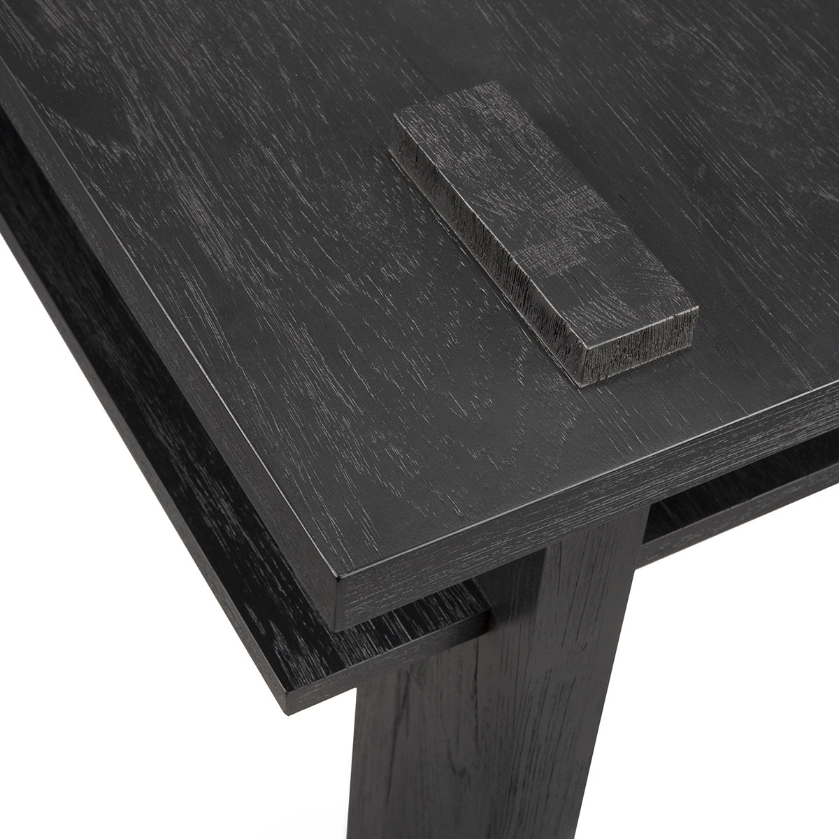 Abstract Console Table - Modern Minimalist Wooden TV Stand for Living Room, Bedroom & Office - Stylish Media Entertainment Center with Storage Shelves