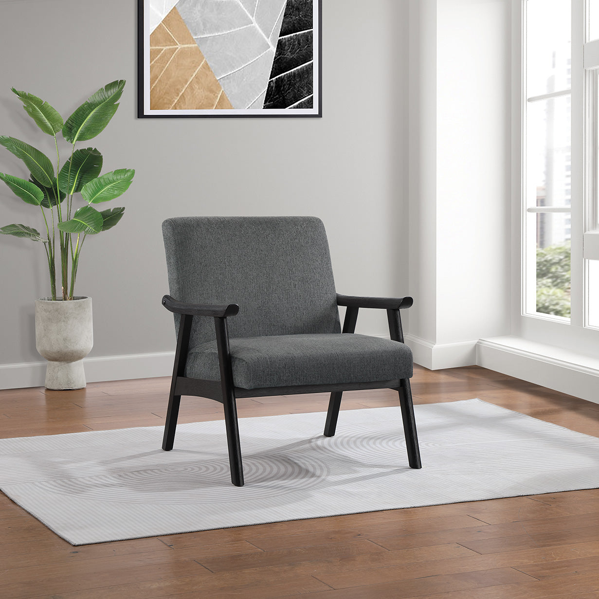 Office Star Ave Six Weldon Black Frame Visitors Chair [WDN51BK] - Comfortable Guest Seating for Reception Areas, Waiting Rooms & Office Lobbies