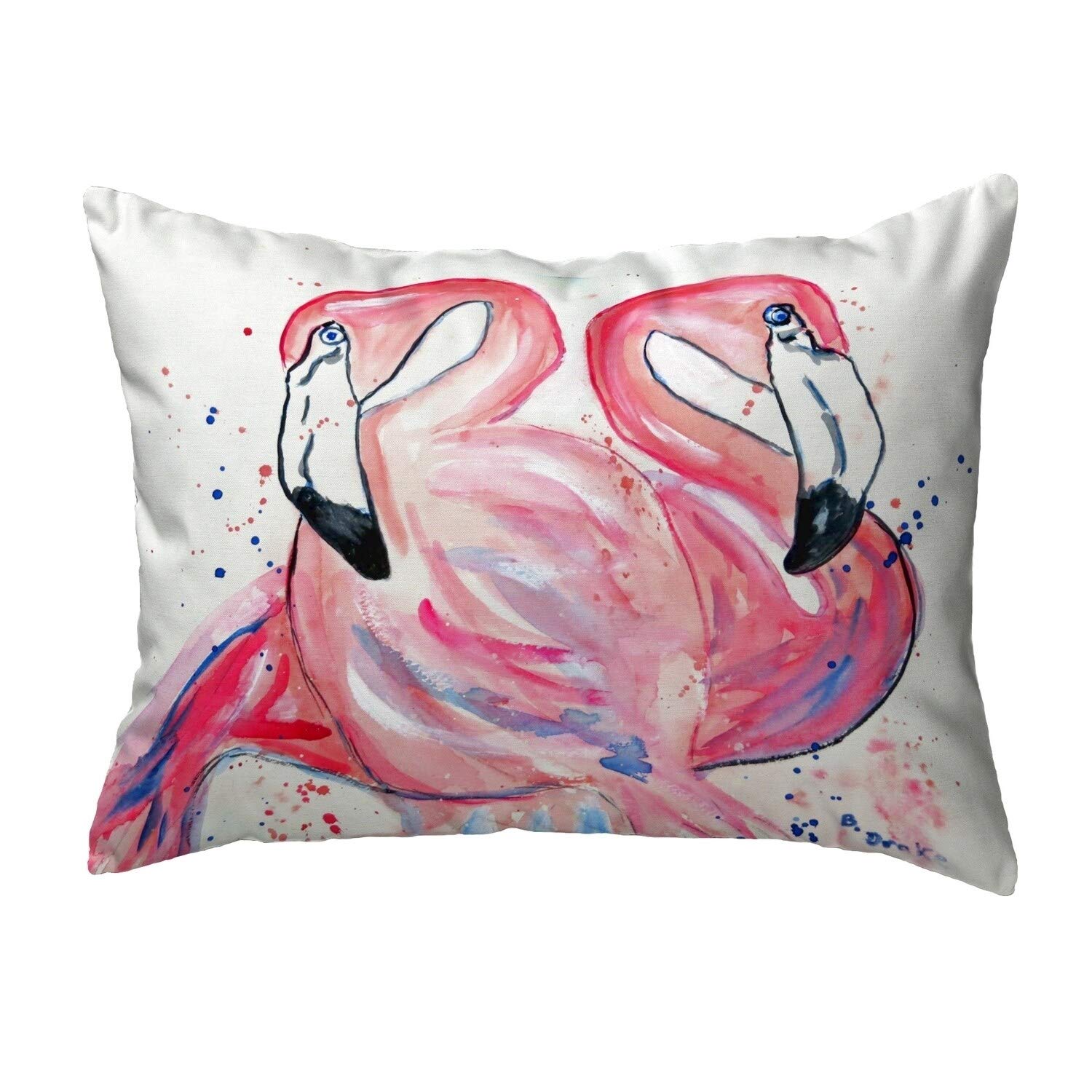 Betsy Drake KS636 Decorative Throw Pillow 11x14 Inches - Soft & Stylish Multi-Color Cushion for Sofa, Bed, or Living Room Decor
