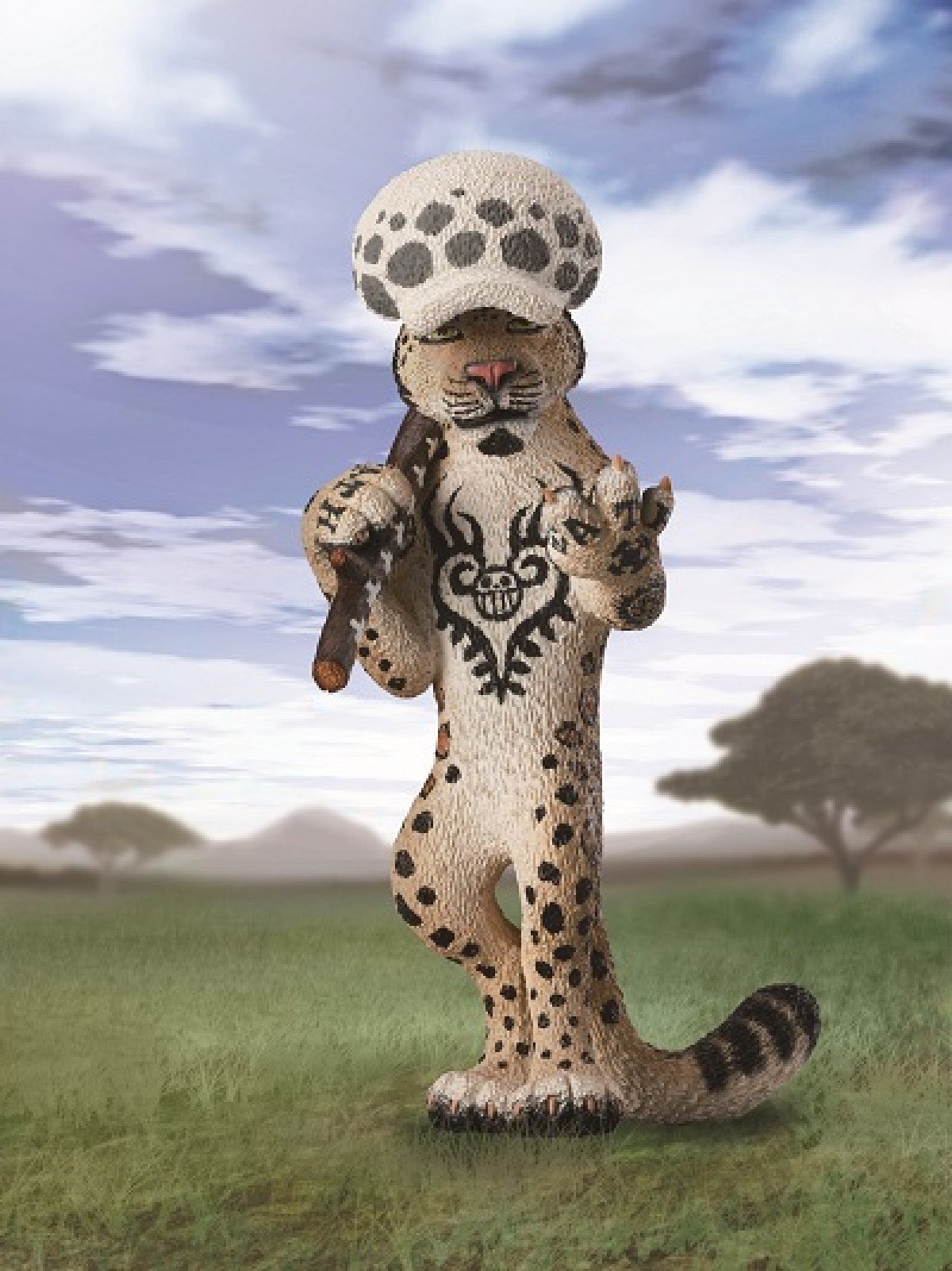 Figuarts Zero Artist Special Trafalgar Law As Snow Leopard - Amazon Exclusive Limited Edition (Asakuma Toshio × Eiichiro Oda) | One Piece Collectible Figure for Anime Fans & Display