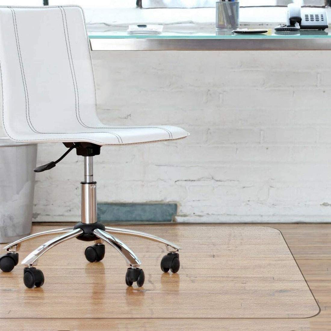 Hard PVC Floor Mat - Anti-Slip Chair Mat for Home & Office Desks - Durable Tile Protector