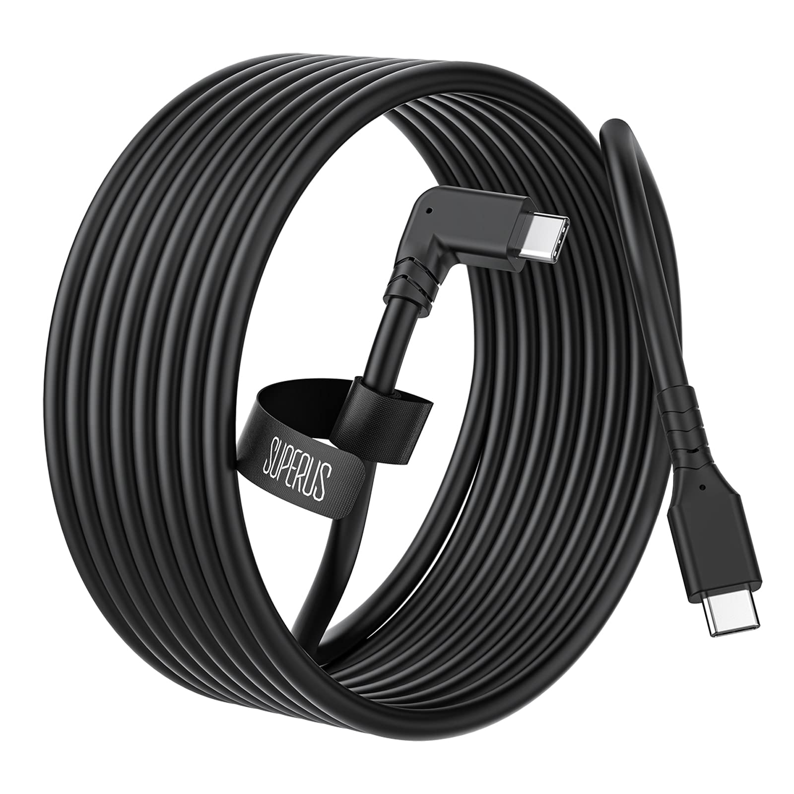 SUPERUS 10 FT USB C to USB C Cable for Oculus/Meta Quest 3/2/1 - Fast Charging & High Speed Data Transfer Cord, VR Headset Accessories for Gaming PC, Steam VR - Perfect for Extended VR Sessions & PC Connectivity