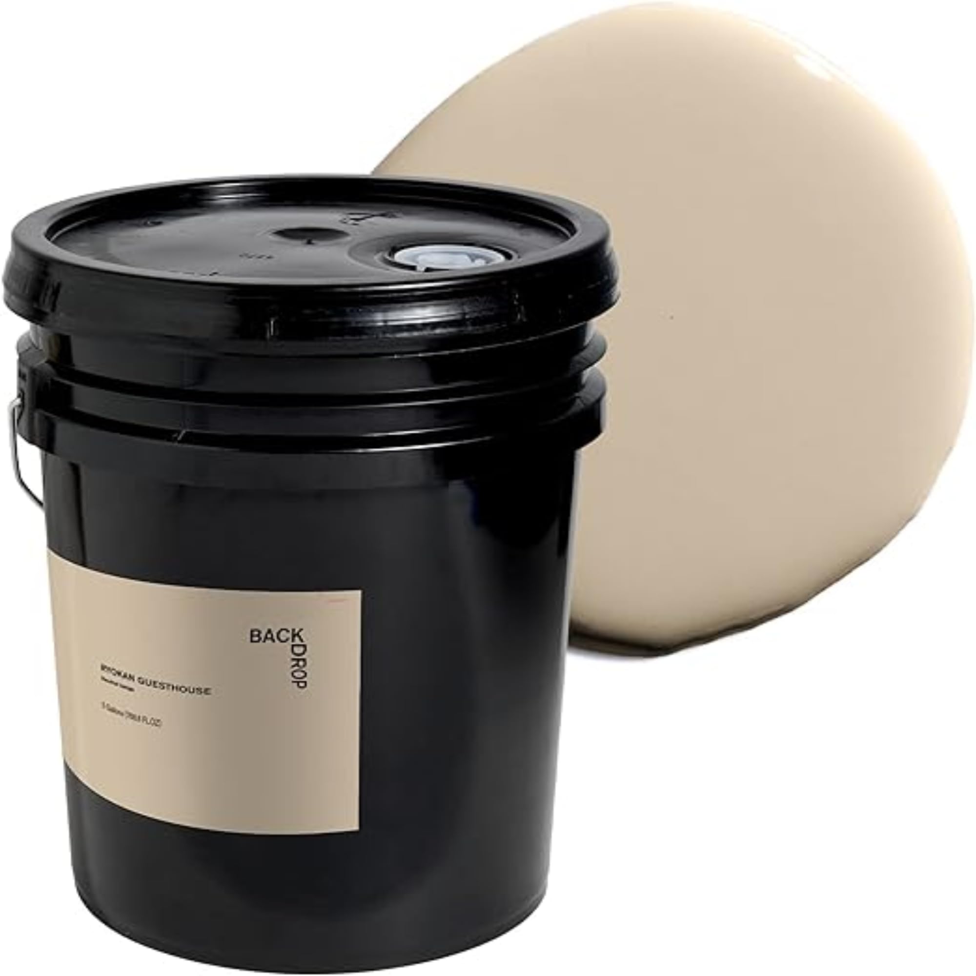 Premium Exterior Paint for Outdoor Trim & Doors - Semi-Gloss Finish, Self-Priming, Low VOC, Green Wise Certified | RYOKAN GUESTHOUSE Neutral Beige | 5 Gallons | Perfect for Home Exteriors, Fences & Outdoor Wood Surfaces