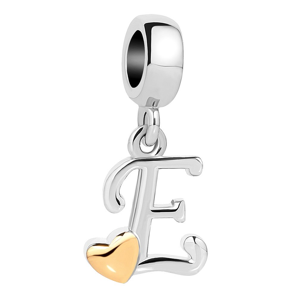 A-Z Alphabet Charm Dangle Letters Beads for DIY Bracelets & Jewelry Making - Perfect for Personalized Gifts, Friendship Bracelets, and Craft Projects
