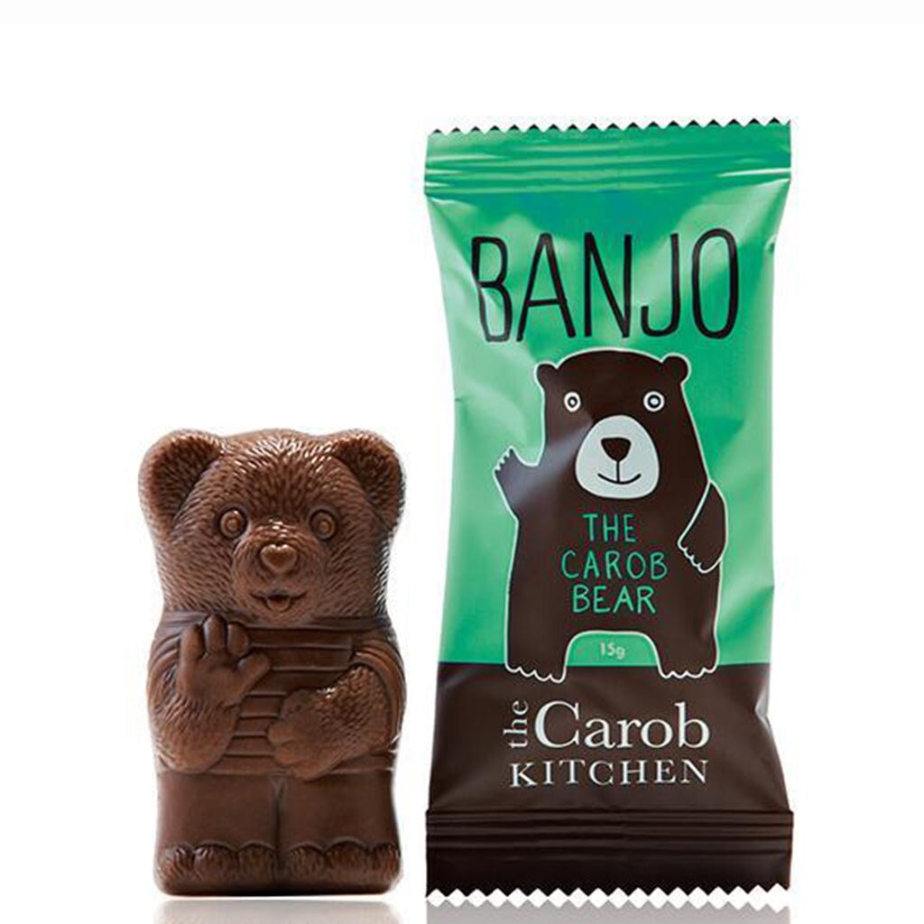 Organic Carob Bear Candy - Natural Mint Flavor, Vegan & Gluten-Free Treats for Kids & Adults - Perfect for Gifts, Parties & Healthy Snacking