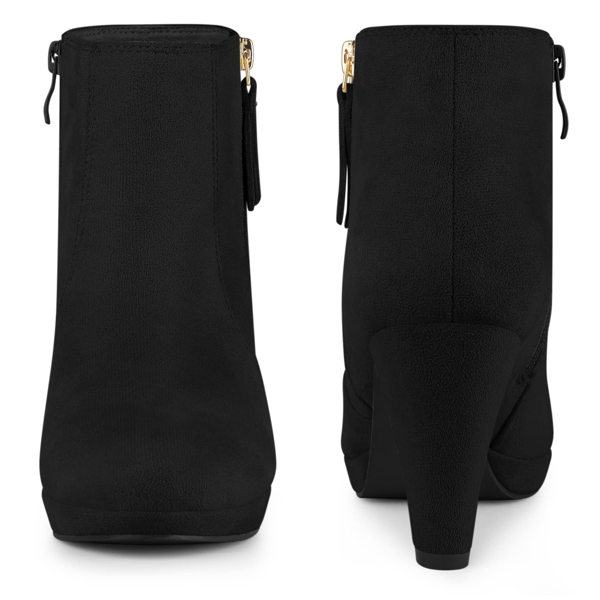 Perphy Women's Chunky Heel Ankle Boots - Round Toe Platform Booties for Fall & Winter | Casual Outfits, Office Wear & Night Out Fashion