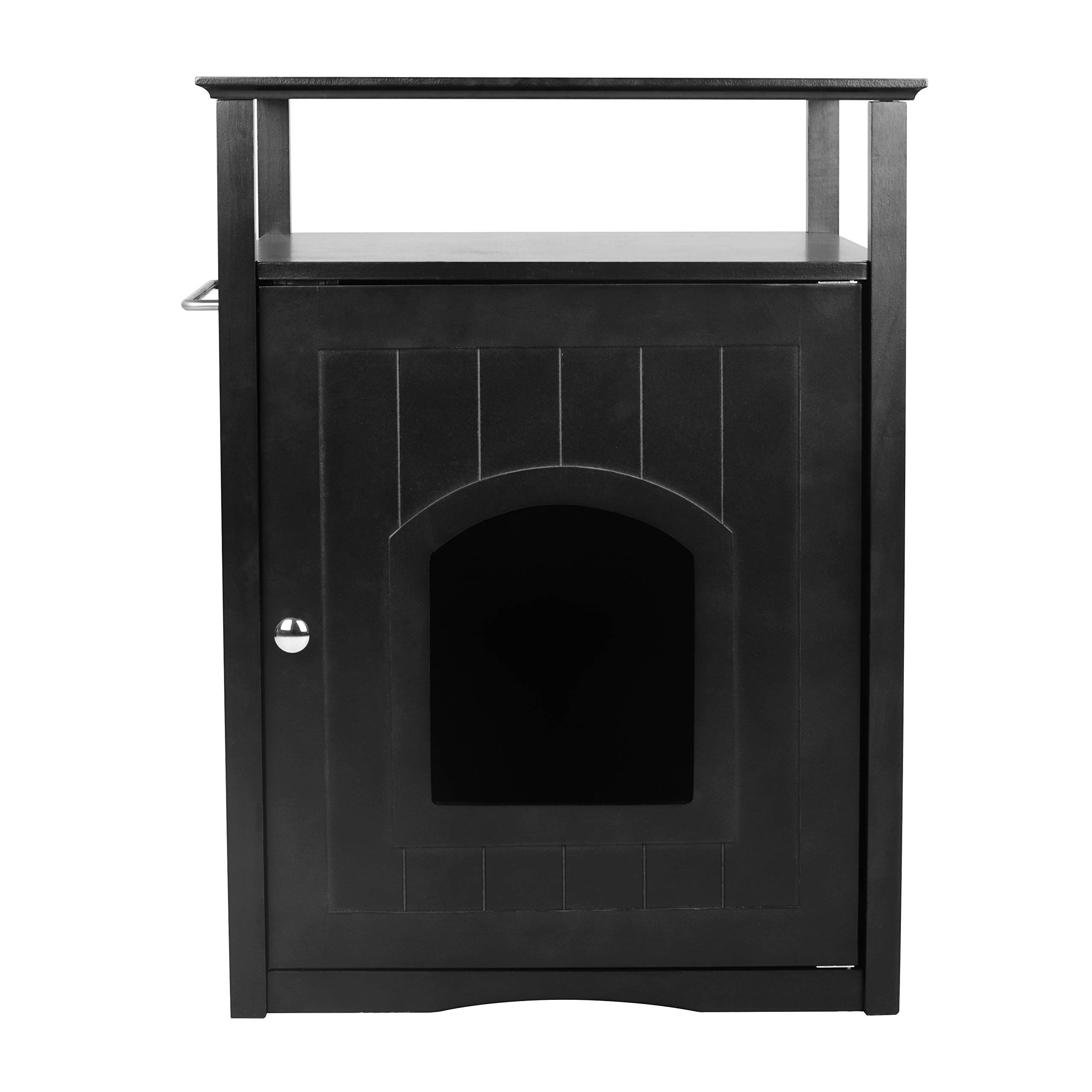 Merry Pet Cat Washroom & Night Stand Pet House – Hidden Litter Box Furniture for Small Spaces | Discreet Cat Toilet Solution for Apartments & Bedrooms