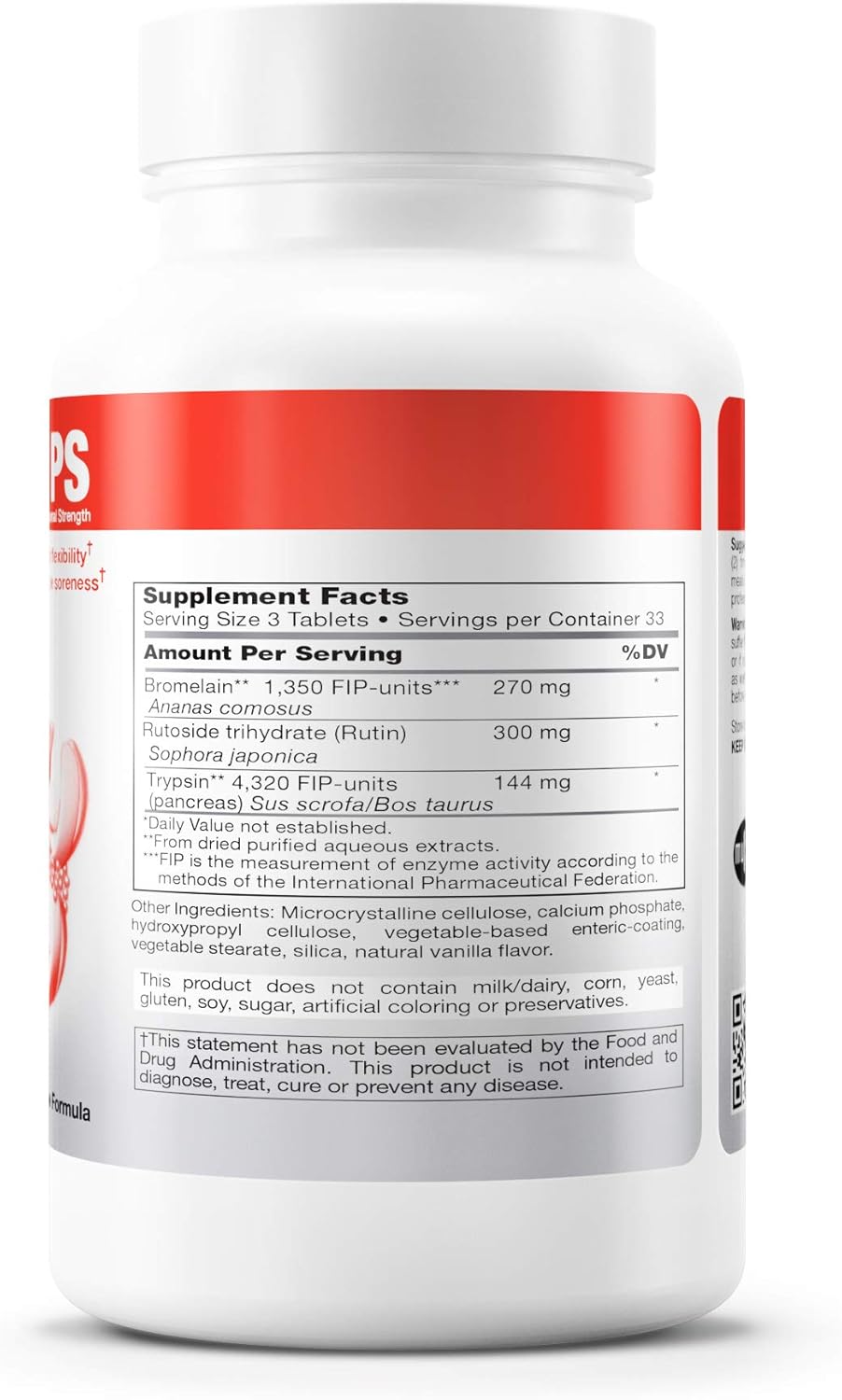 Douglas Labs Wobenzym PS - 100 Count | Enzyme Supplement for Joint Support & Inflammation Relief | Ideal for Athletes & Active Lifestyles
