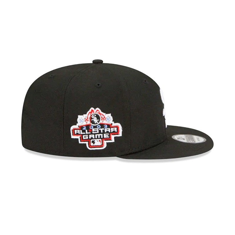 Chicago White Sox 2003 All-Star Game Patch Snapback Hat for Men - Black Adjustable Baseball Cap for Sports Fans & Casual Wear