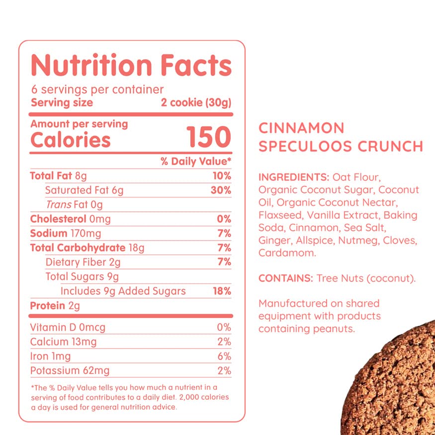 Maxine's Heavenly Crispy Chocolate Chip & Cinnamon Speculoos Cookies - Low Carb, Vegan, Gluten Free, Kosher Healthy Snacks (4 Pack, 48 Cookies) | Perfect for Keto Diet, Office Snacking & On-the-Go Treats