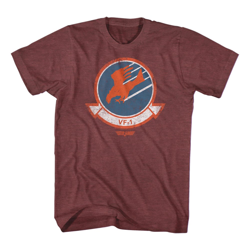 Top Gun 80's Vintage VF-1 Thunderbird Distressed T-Shirt | Navy Aviator Film Inspired Adult Tee | Perfect for Movie Fans, Casual Wear & Retro Fashion