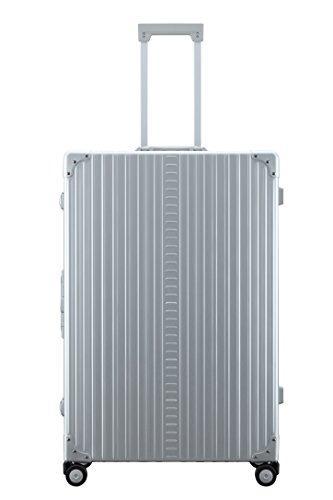 Aleon 32 Inch Lightweight Aluminum Rolling Suitcase - Platinum Expandable Carry-On Luggage for Business Travel & Vacation | TSA Lock & Spinner Wheels