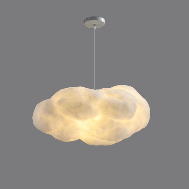Modern Cloudy Glass Pendant Light - Elegant Hanging Ceiling Lamp for Kitchen Island, Dining Room & Bedroom Decor