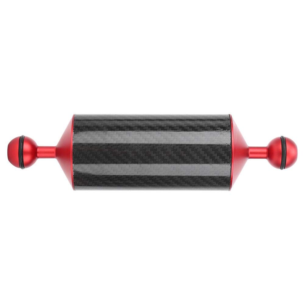 Carbon Fiber Diving Float Arm - 8 Inch Portable Underwater Floating Arm for Macro & Wide Angle Photography | Dual Ball Lightweight Design | Perfect for Scuba Diving, Snorkeling & Underwater Camera Buoyancy Control