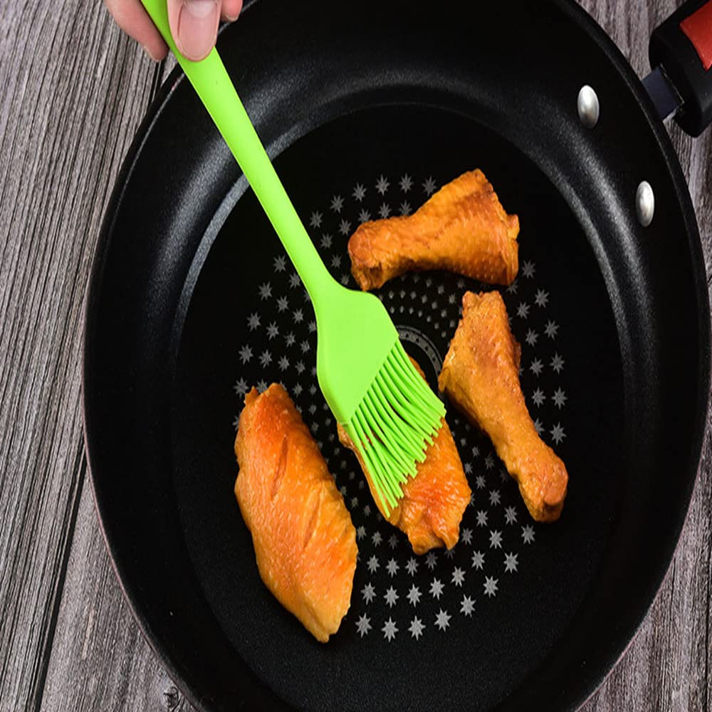 Premium Silicone Basting Brushes Set - 7 PCS Heat-Resistant BBQ, Grill & Baking Brushes for Oil, Sauce, Honey - Non-Stick Pastry & Cooking Tools (Multicolor) - Perfect for Grilling, Barbecuing, Baking & Kitchen Use