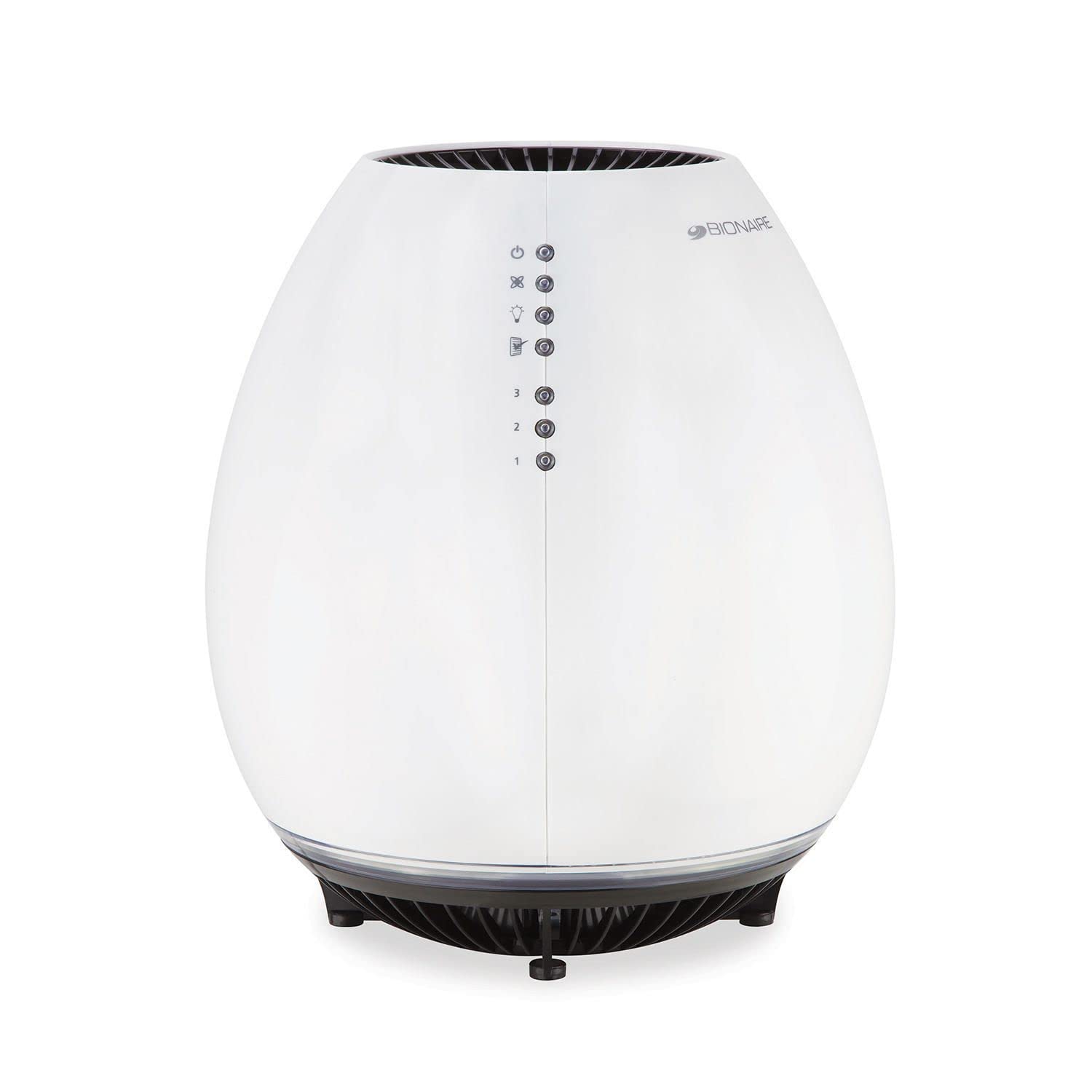 Bionaire Permanent HEPA Air Purifier with Night Light for Bedroom, White - Quiet Air Cleaner for Allergies, Dust, Pet Dander | Ideal for Home, Office & Nursery