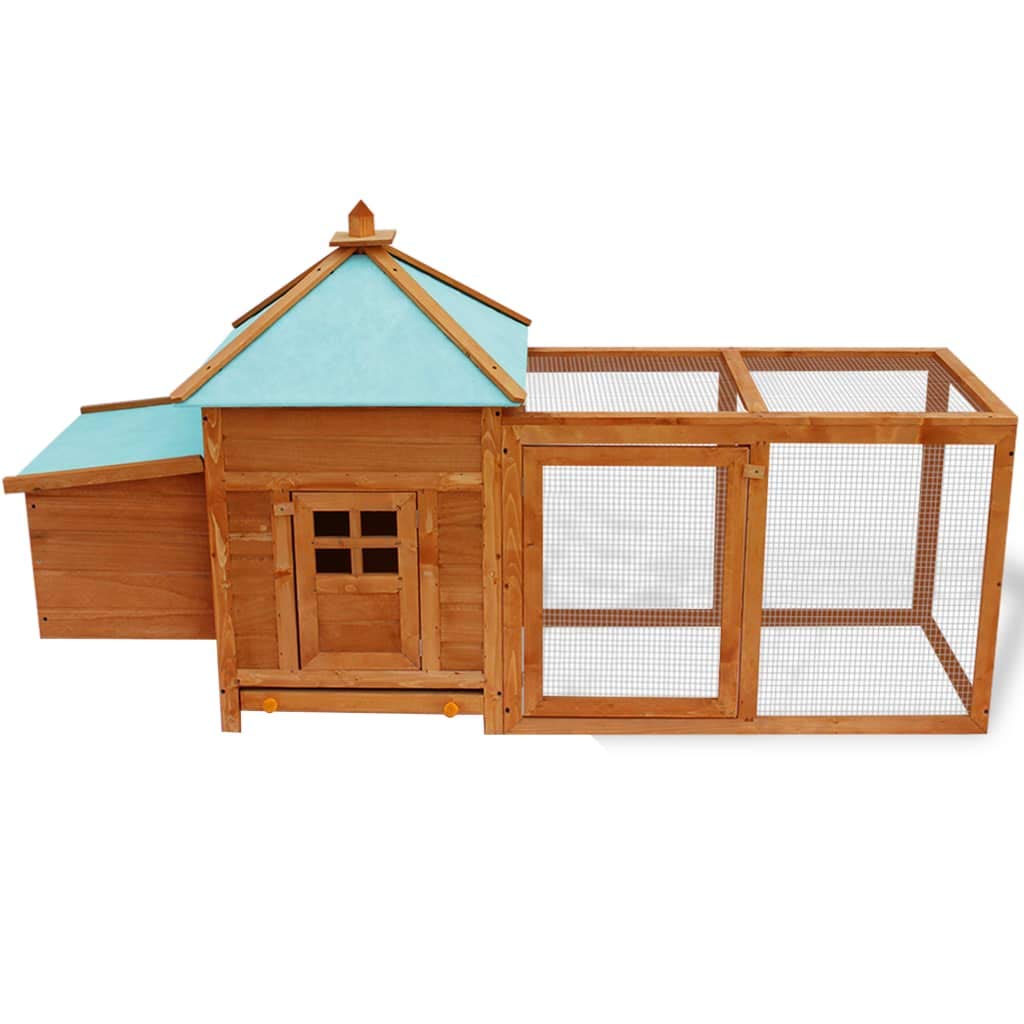 Premium Firwood Outdoor Chicken Coop with Nesting Box - 74.8