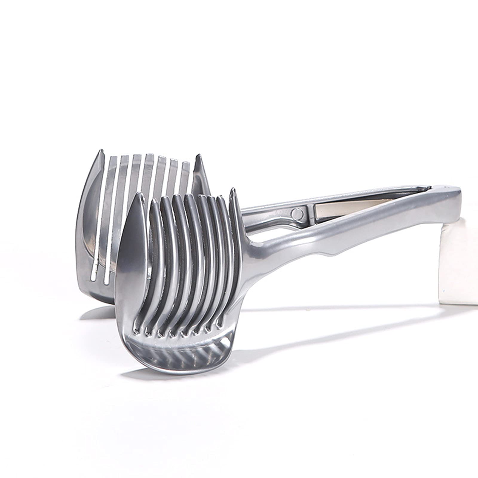 Premium Aluminum Alloy Tomato Slicer & Lemon Cutter - Handheld Fruit, Potato, Bread Cutting Tool - Portable Kitchen Gadget for Salad Prep, Sandwich Making & Fruit Plating