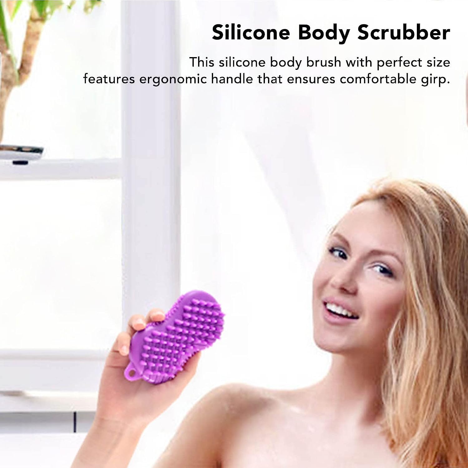 EARTHCONE 3-in-1 Silicone Scalp Massager & Body Brush - Double Sided Shampoo Brush for Men & Women - Exfoliating Shower Scrubber (Multicolor, 1Pcs) - Perfect for Relaxing Head Massage & Deep Cleansing in Bath or Shower