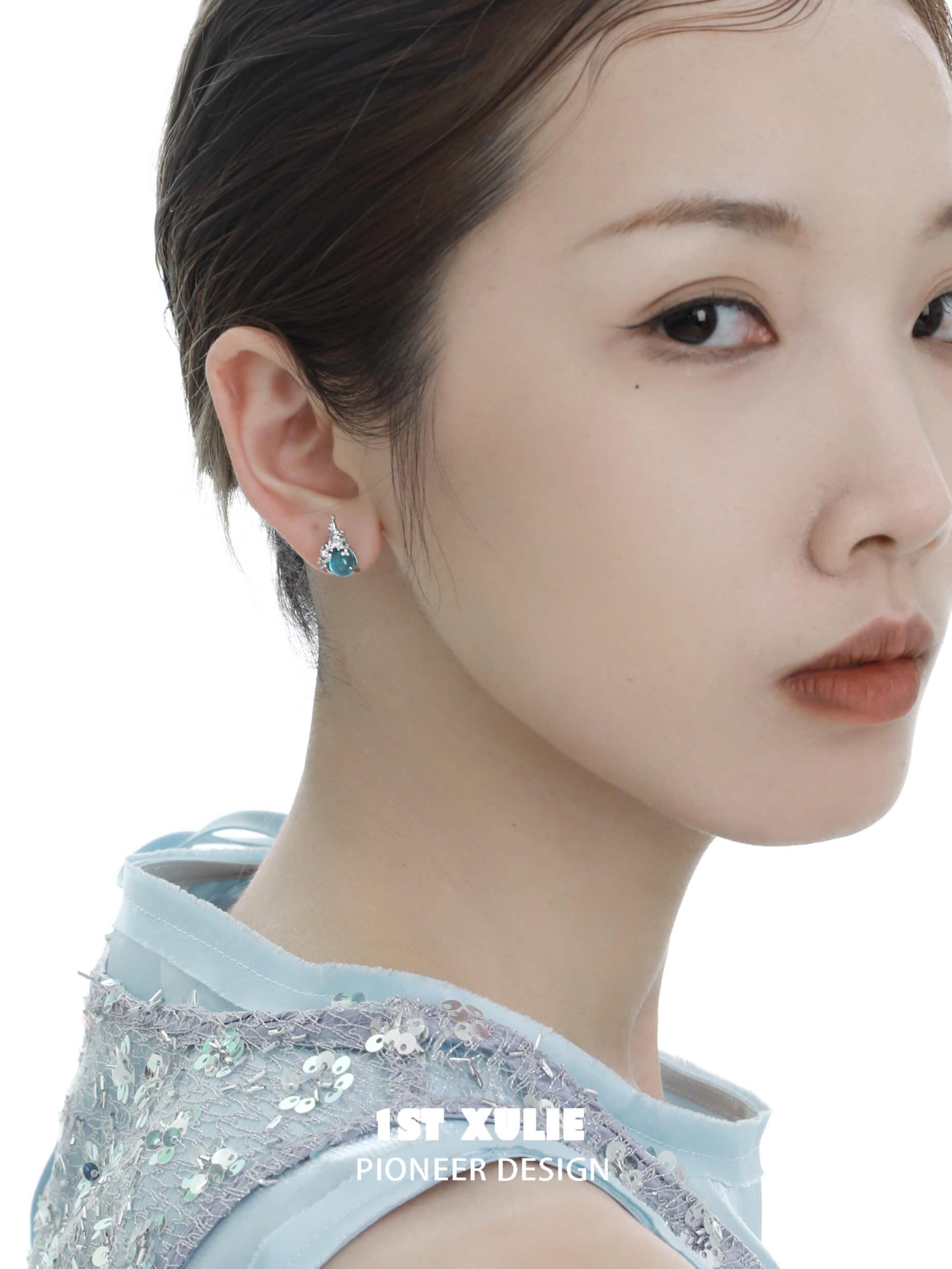 S925 Sterling Silver 18K Gold Plated Crystal Earrings for Women - Elegant Glass Jewelry for Parties, Weddings & Special Occasions