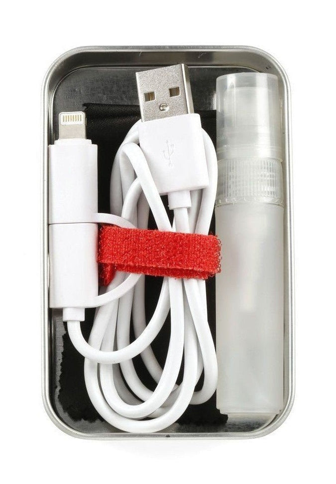 Kikkerland Emergency Tech Kit - Portable USB Charger, Power Bank, Flashlight & Multi-Tool for Camping, Hiking, Travel & Power Outages