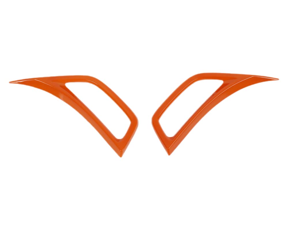 Jeep Wrangler JL & Gladiator JT Wheel Fender Vent Cover (2018+ Models) - Orange Exterior Accessory for 4-Door Off-Road Protection & Style Upgrade