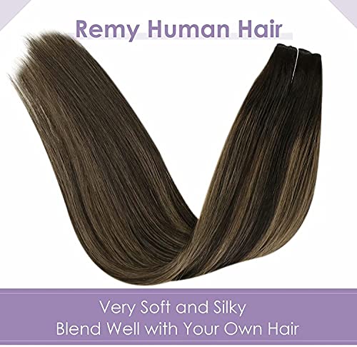 Premium Fish Line Halo Hair Extensions with Invisible Clips - Seamless 100% Human Hair Extensions for Length & Volume - Perfect for Weddings, Parties & Daily Styling