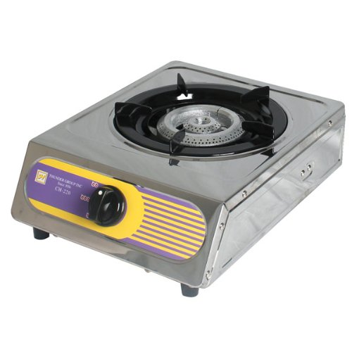 Portable Single Burner Propane Gas Stove - Compact Outdoor & Indoor Cooking Stove for Camping, RV, Picnics & Emergency Use