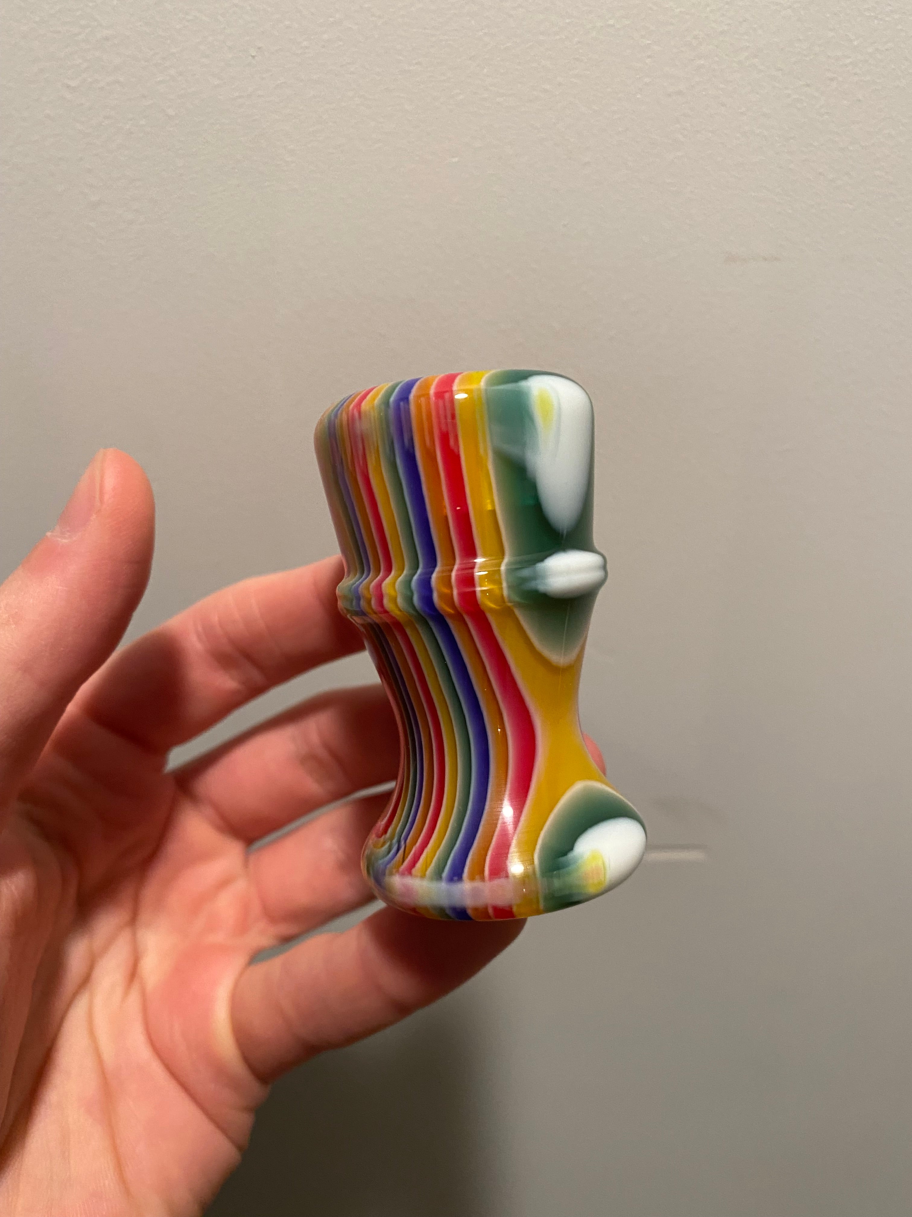 Premium Handcrafted Candy Stripe Shaving Brush Handle - Fits 24mm & 26mm Knots - Perfect for Wet Shaving & Grooming Gifts