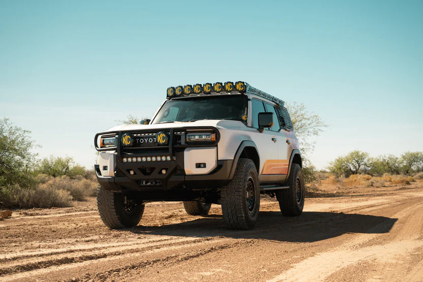 Rago Fabrication Roof Rack with KC HiLites Round Light Mount Compatible with 2024+ Toyota Land Cruiser 250 & Lexus GX 550 - Off-Road Adventure & Overlanding Accessories