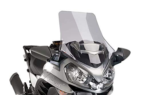 Kawasaki Concours 1400 Touring Windshield - Light Smoke Tint for Enhanced Visibility & Comfort on Long Rides | Perfect for Highway Cruising & Adventure Touring