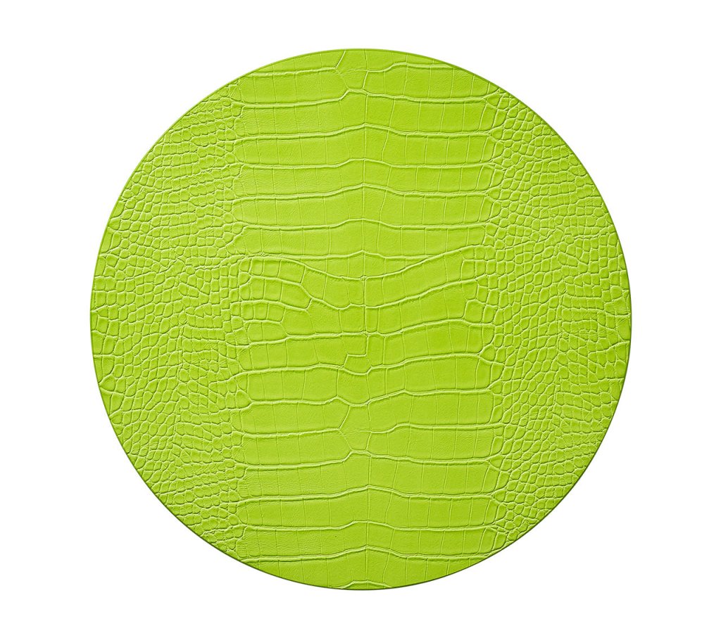 Vibrant Crocodile Print Placemats Set of 4 - Waterproof & Heat Resistant Dining Table Mats for Everyday Use, Dinner Parties & Home Decor