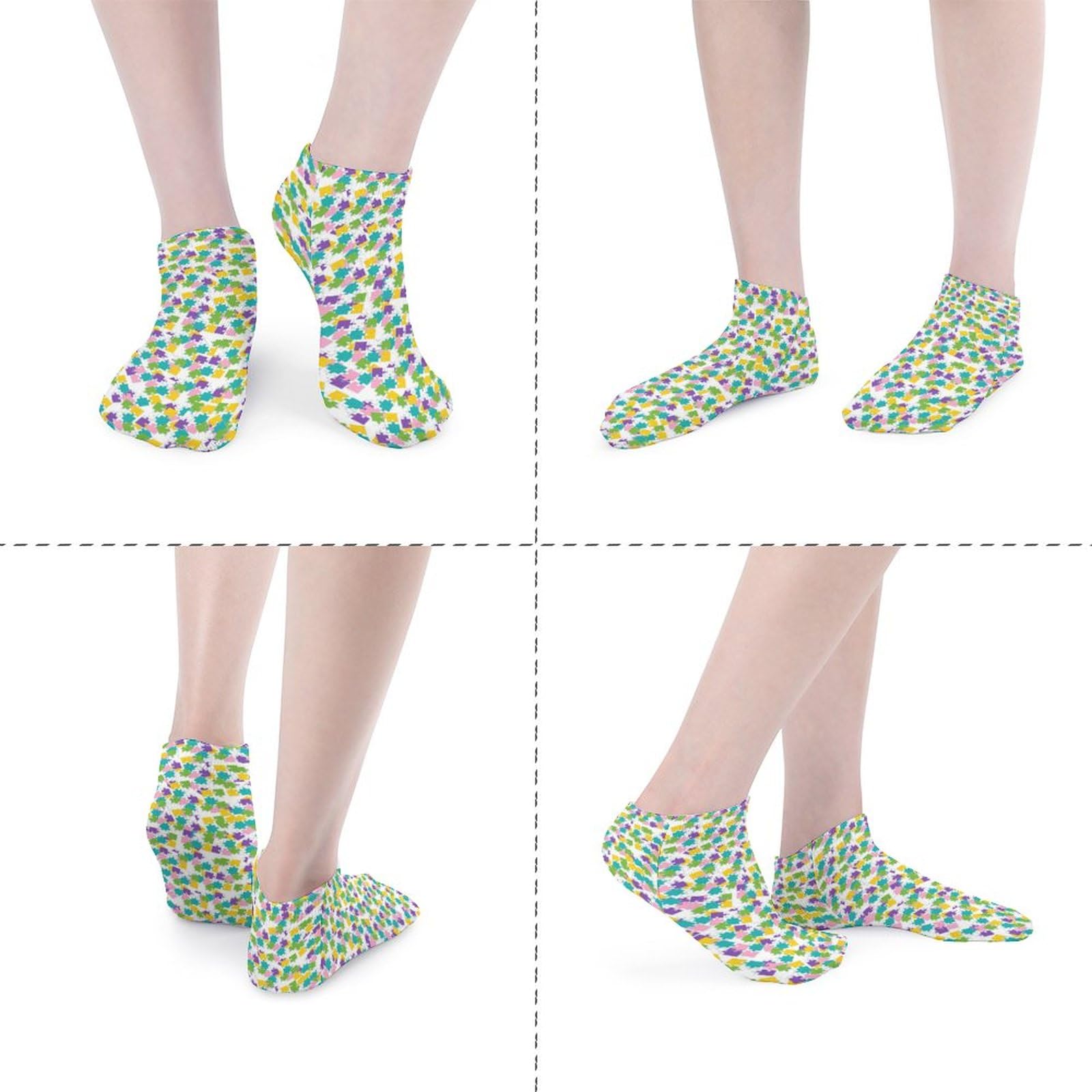 Funny Low Cut Ankle Socks for Women - Crazy Lady Boat Socks - Perfect for Casual Wear, Gifts & Everyday Comfort