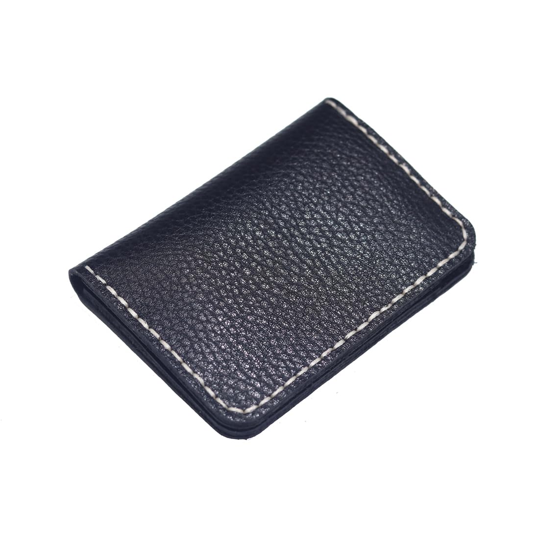 Handmade Leather Card Holder Wallet - Large Capacity Multi-Slot Folding Slim Wallet for Men & Women (Black) | Perfect for Business, Travel & Everyday Use