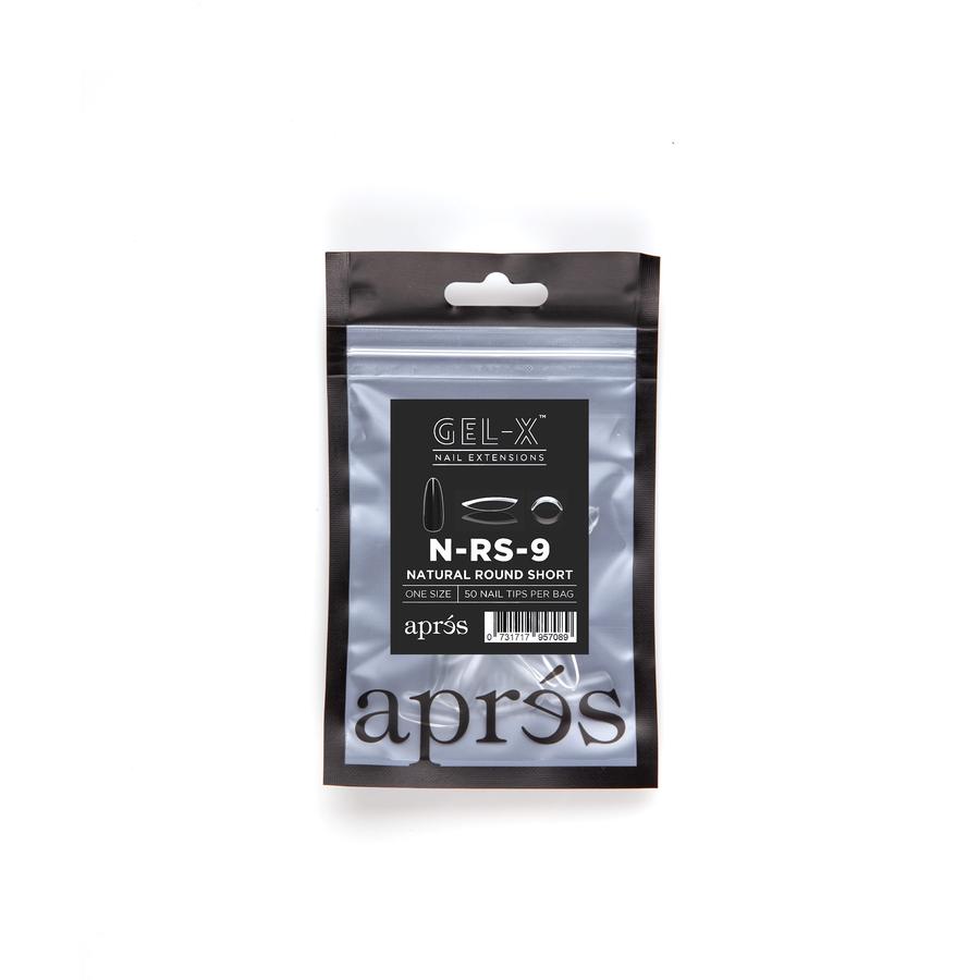 Apres Gel X Natural Rounded Short Refill Tips #000 & #9 - Perfect for DIY Nail Extensions & Salon-Quality Manicures at Home